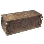 A Spanish 18th Century marriage chest,