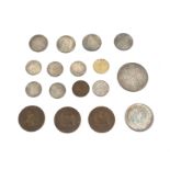 A quantity of Victorian coins, mainly Jubilee year 1887, including double florin, half crown,