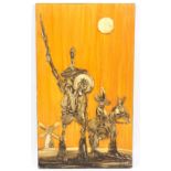 Grant/Don Quixote in a Landscape/signed/relief on canvas,