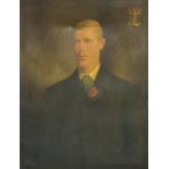 English School, circa 1900/Half Length Portrait of John de Courcy/oil on canvas, 90.