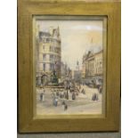 Charles James Lauder (British 1841-1920)/Piccadilly Circus/signed/watercolour,