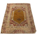 A Ghiordes prayer rug, circa 1900,