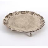 A silver salver, Mappin & Webb, London, 1915,