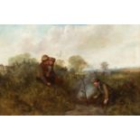 George William Mote (1832-1909)/Children on the Common/monogrammed lower right/oil on canvas,