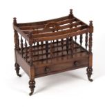 A Victorian mahogany four-division Canterbury,