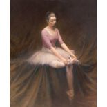 Tony Sheath (British, born 1946)/The Ballerina/signed/oil on canvas,