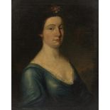 18th Century English School/Portrait of a Lady/oil on canvas,