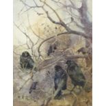 Mildred Anne Butler (Irish 1858-1941)/Rooks Nesting/signed/watercolour,