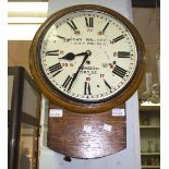 An oak wall clock, John Walker, South Molton Street, London 895 SE,