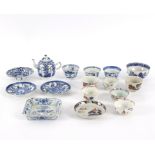 A small group of Oriental porcelain to include a pair of blue/white circular dishes,