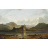 19th Century Scottish School/Ruined Kilchum Castle, Loch Awe, Argyllshire/oil on panel,