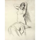 BLD/Study of a Pre-Raphaelite Nude/three-quarter length,