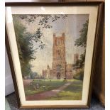 Isabel Baynes Badcock/Ely Cathedral, Late Afternoon/signed,