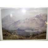 Edward Andrew/Landscape/signed/chalk and watercolour,