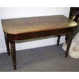 A 19th Century side table on twist turned legs,
