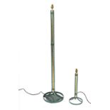 Robert Welch for Chad Lighting of Birmingham: two wrought iron and brass lamps,