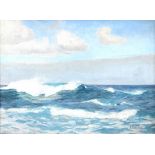 Norman Wilkinson (British 1878-1971)/Seascape/signed/oil on board,