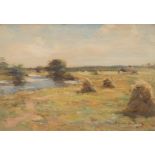 Joseph Morris Henderson RSA (Scottish 1863-1936)/Harvest Scene/signed/oil on board,