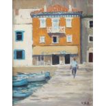 Hugh Boycott-Brown (British 1909-1990)/Hydra, August 1968/initialled/oil on board,