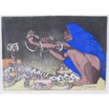 Mabel Allington Royds (British 1874-1941)/The Snake Charmer/The Shrine/signed in pencil/two