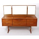 Austinsuite, a teak dressing table, with mirror back,