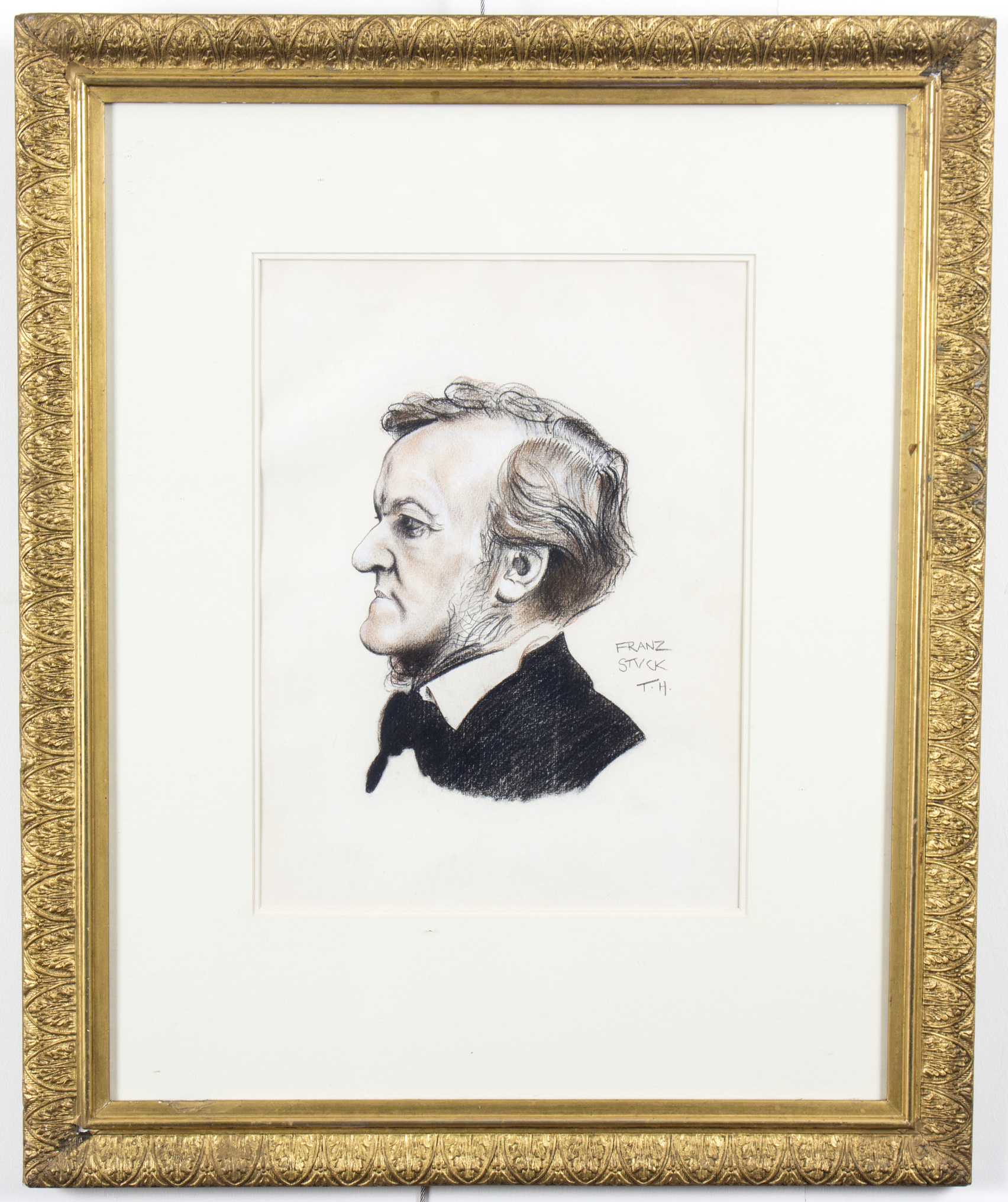 Timothy J Howard (20th Century) after Stuck/Portrait of Richard Wagner/bearing signature Franx - Image 3 of 4