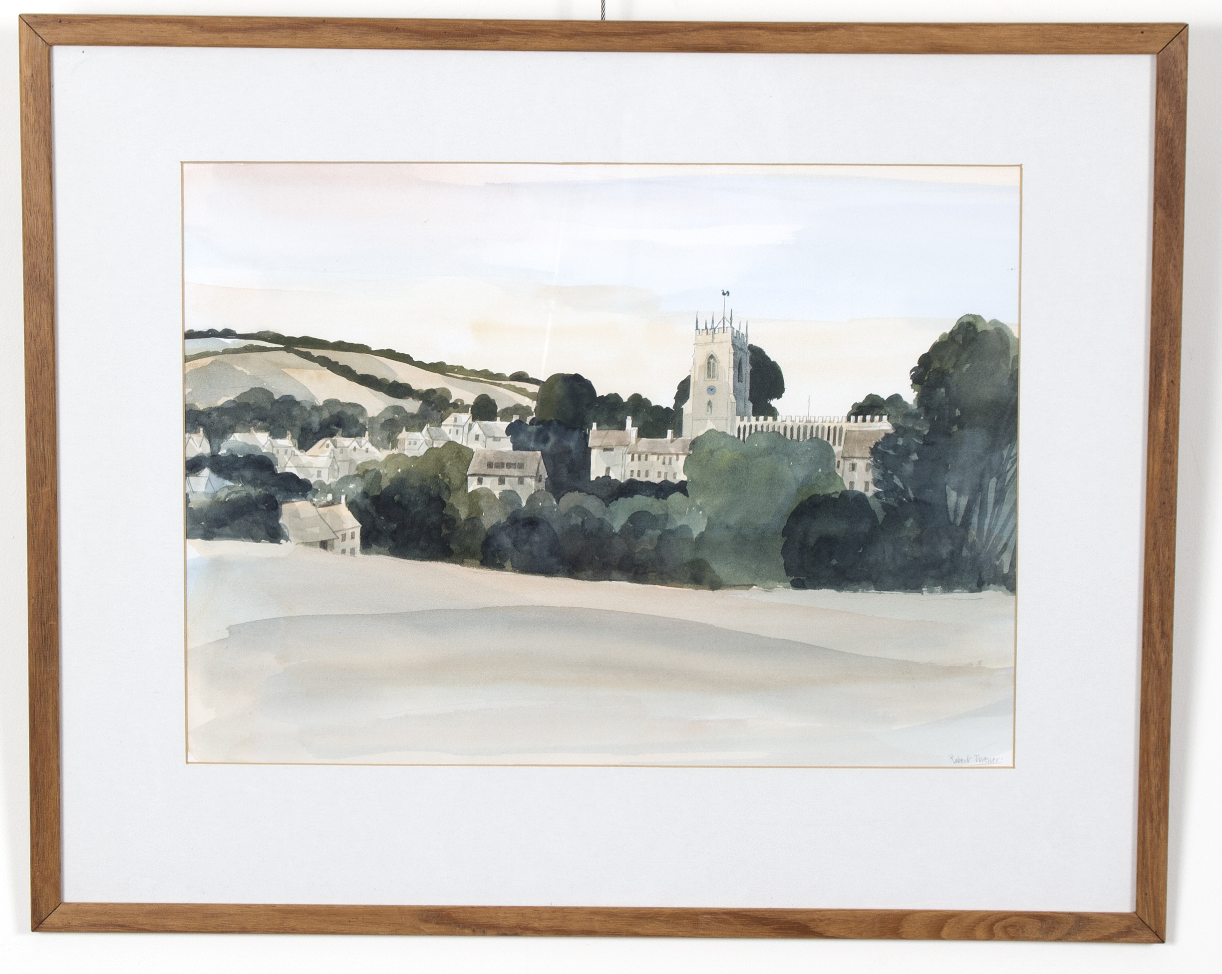 Robert Tavener (British 1920-2004)/Cotswold Landscape/signed/watercolour, - Image 6 of 6