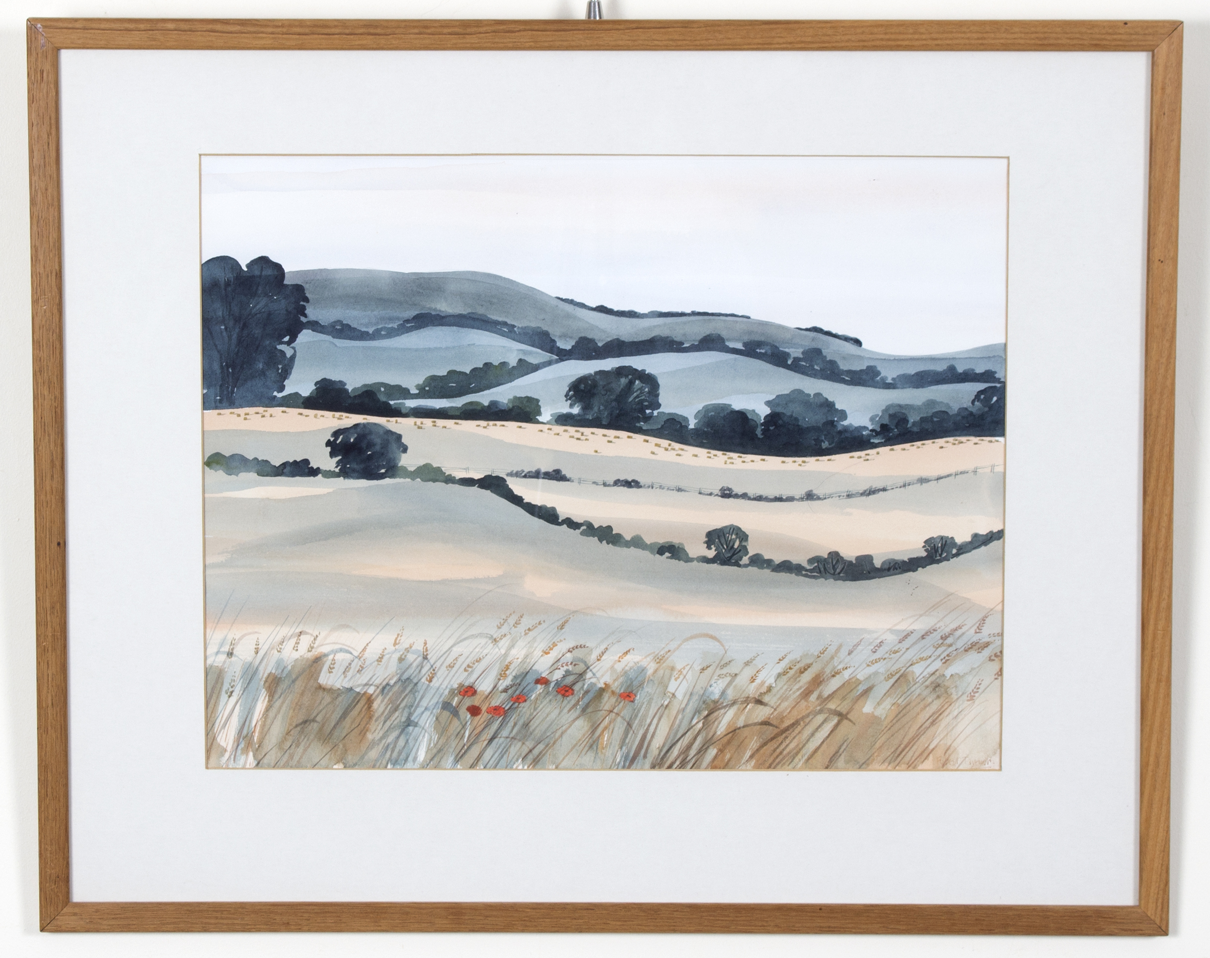 Robert Tavener (British 1920-2004)/Cotswold Landscape/signed/watercolour, - Image 4 of 6