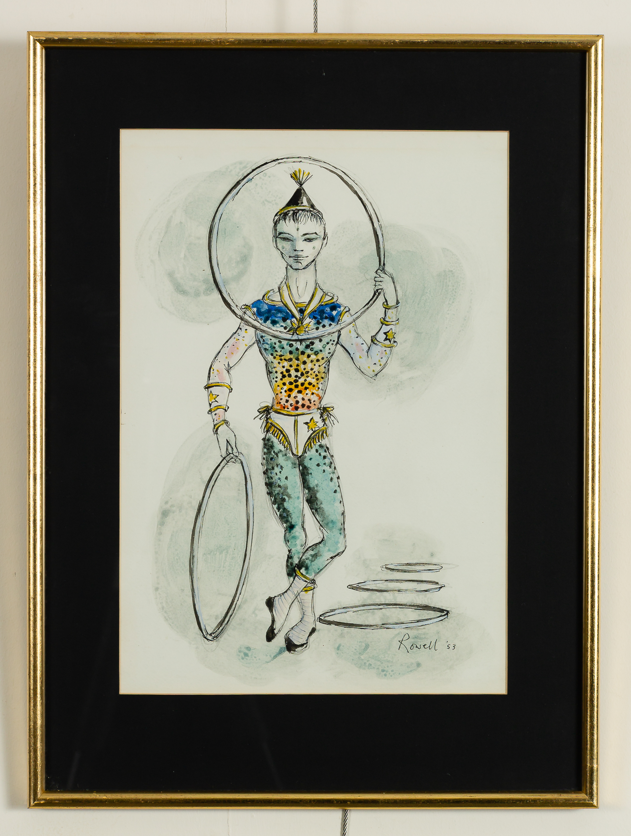 Kenneth Rowell (Australian 1920-1999)/Dancers/costume designs for ballet/pen, - Image 2 of 2