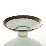 Peter Wills (British, born 1955), a porcelain bowl with flared rim and raised a circular foot,