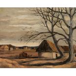 George Bissill (British 1896-1973)/Farm Scene/signed/oil on canvas,