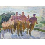 Yuli Nikolaevich Yatchenko (USSR/Ukraine, born 1928)/Study for Soldiers Run, 1971/signed,