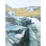 Elaine Jones (British Contemporary)/Waterfall/signed and dated 1986/oil on canvas,