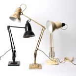 An Anglepoise lamp by Herbert Terry & Sons, Redditch, in cream,