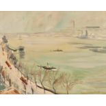 Paul Lucien Maze (British/French 1887-1979)/River Landscape/signed/watercolour,