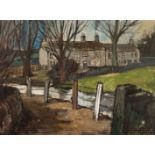 Tom Durkin (British 1928-1990)/Northern Cottage Scene/signed/oil on canvas,