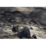 Selwyn Jones (British 1928-1998)/Cerrig-Ogwen/charcoal and bodycolour,