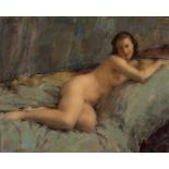 Emmanuel Michel Benner (French 1873-1965)/Reclining Nude/signed/oil on canvas, 44.