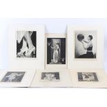 Dudley Glanfield/Fashion Plates/six black and white 1920s photographs produced for Selfridges Ltd.