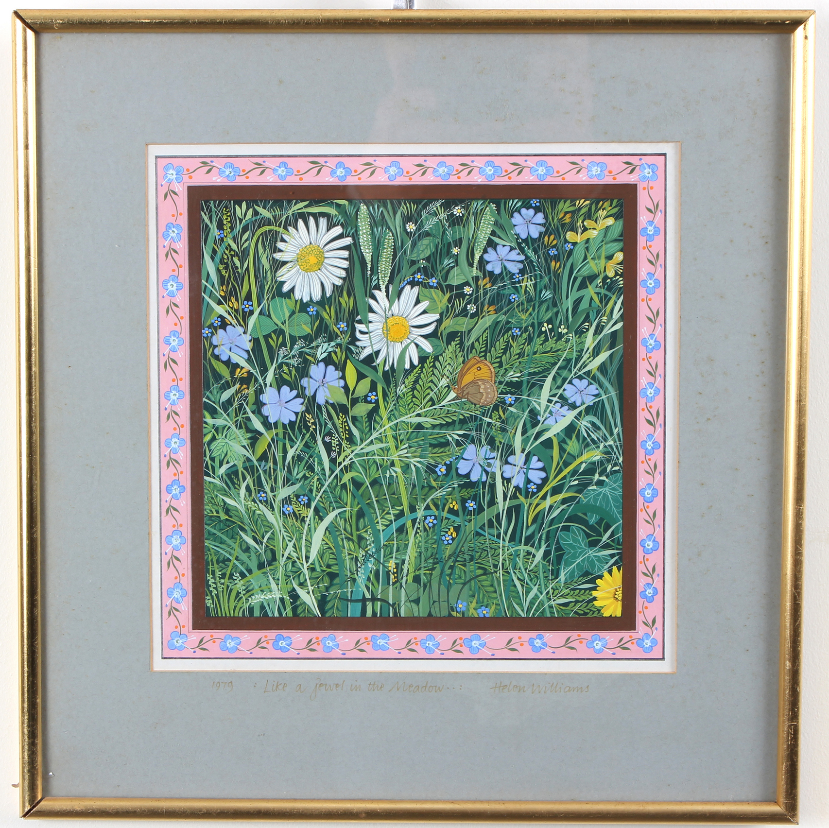 Helen Williams (British, 20th Century)/Like a Jewel in the Meadow/signed, - Image 2 of 2