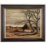 George Bissill (British 1896-1973)/Farm Scene/signed/oil on canvas,