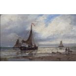 Thomas Bush Hardy (1842-1897)/Coastal Scenes/a pair, one dated 1872, oil on board,