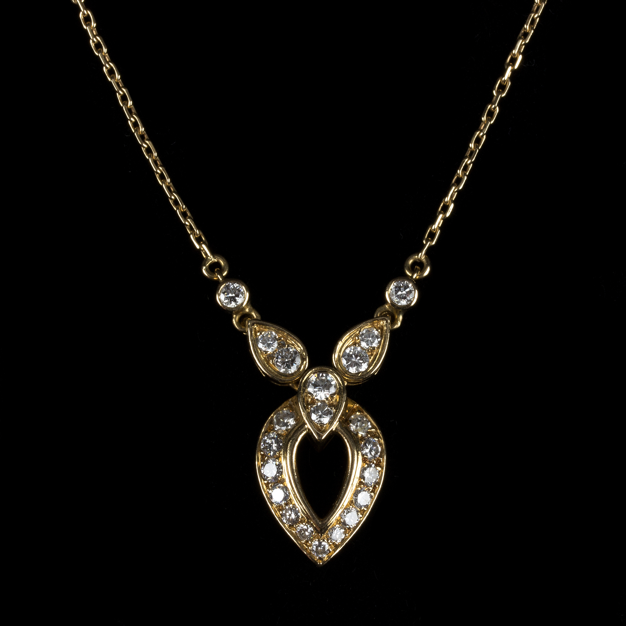A Cartier diamond necklace,