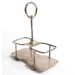 A silver decanter stand, Elkington & Co.