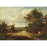 Joseph Thors (act 1863-1900)/Landscape/signed lower centre/oil on canvas,