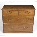 A mahogany chest of two long and two short drawers,