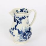 A Worcester blue and white milk jug, Prunus Root pattern, circa 1755-60, 8.