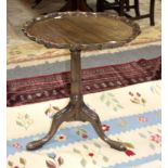 A mahogany table of George III style,