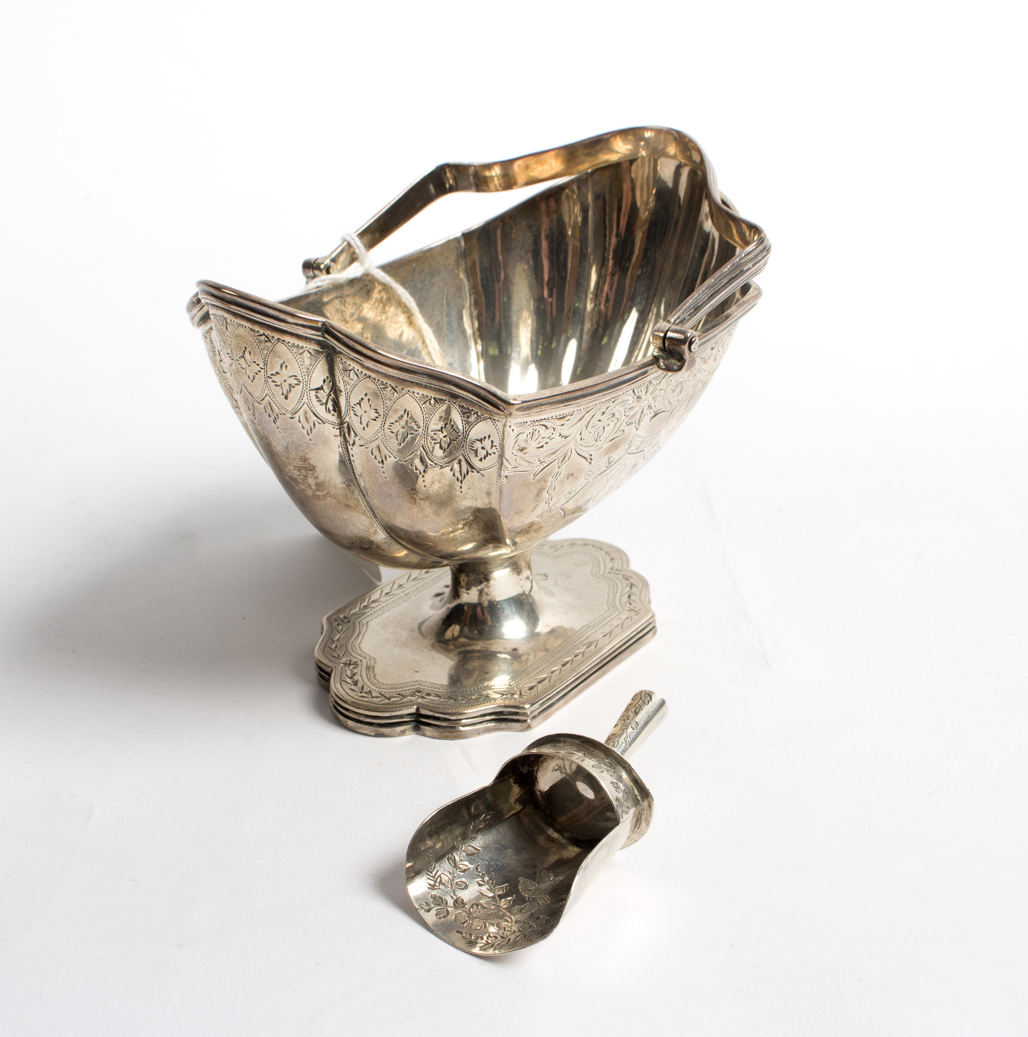 A George III silver sugar basket, Charles Hollingshead, London 1792,