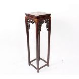 A Chinese hardwood vase stand,